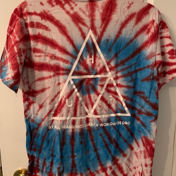 Huf Essentials Triple Triangle Tie Dye T-Shirt - Picture 2 of 2